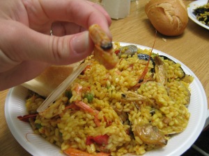 One of my favorite meals with my family, Fiesta de Paella